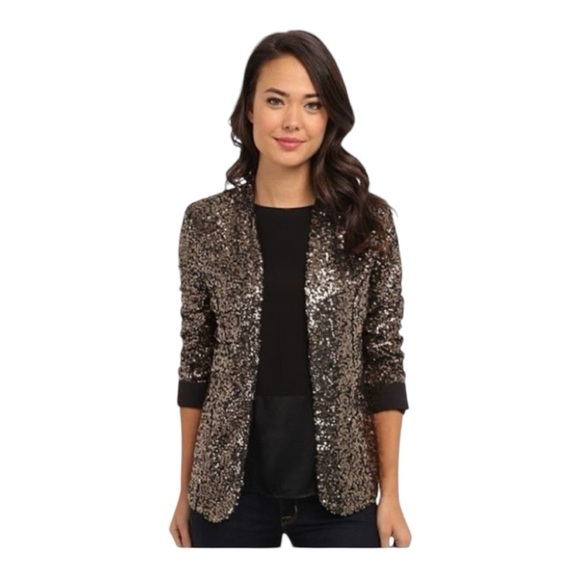 SAM EDELMAN - Gold Sequin Blazer size S - Picture 8 of 16